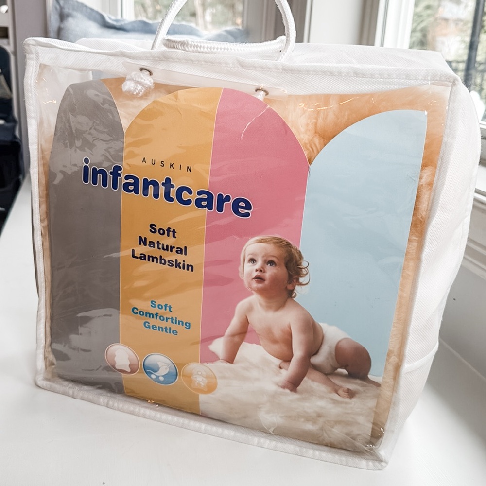 AUSKIN Infantcare Shorn Natural Lambskin Baby Rug – NWT - Picture 3 of 4